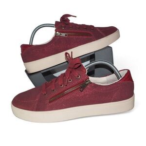 Waco Revitalign Wrigley Orthotic Suede Sneakers "Rosewood Shimmer" Women's 11D